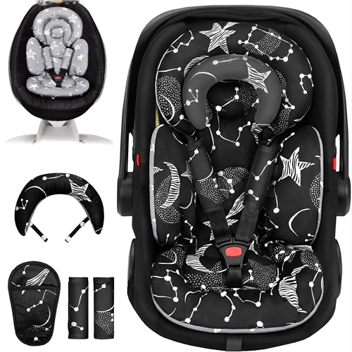 TinlyFinly Infant Car Seat Insert with Extra Cushion for Preemie to Toddler